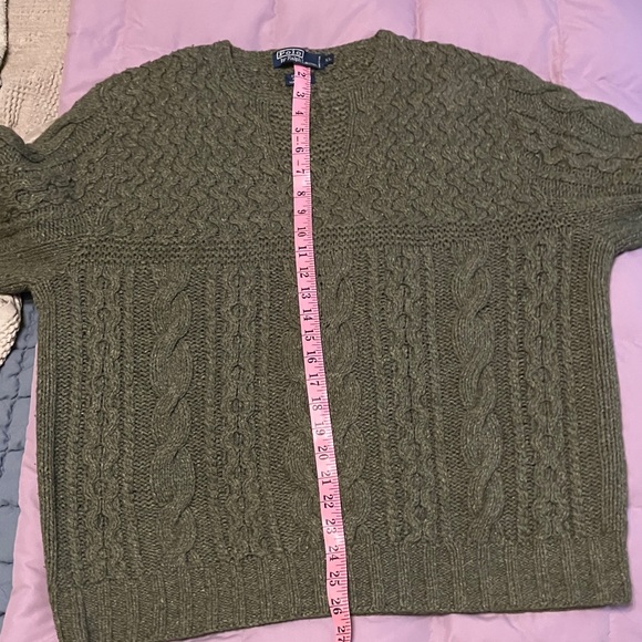 Polo by Ralph Lauren Men's XL Cable Knit Sweater in Olive - Picture 6 of 6